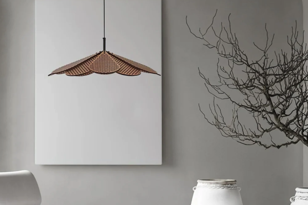 Illuminate Your Space with a Japanese-Style Hollyhock LED Pendant Light