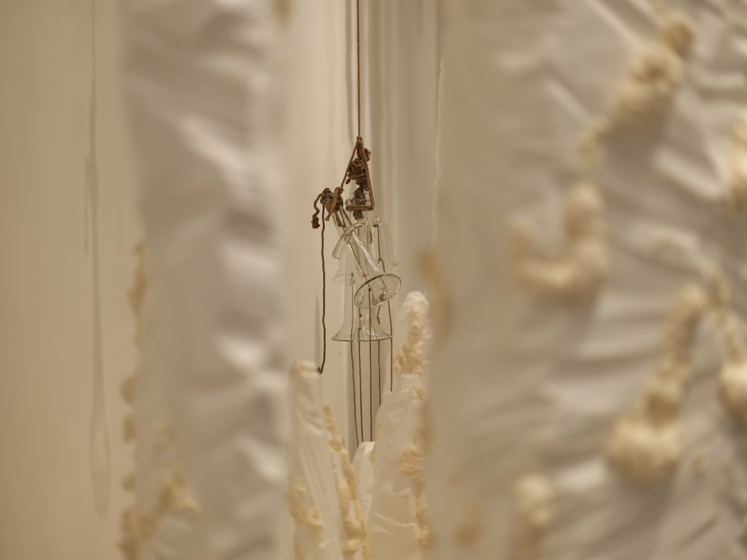 Photo silk pleated chandelier