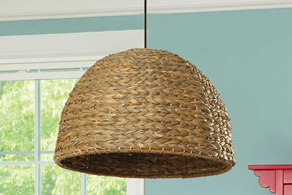 Coastal Seagrass Dome Pendant Light: Perfect for Your Beach House