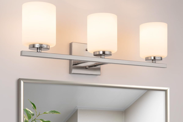 Upgrade Your Bathroom with a Polished Nickel 3-Light Bar