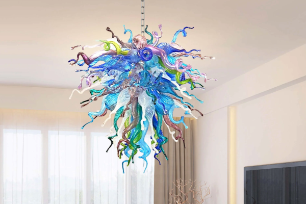 Vibrant Hand-Blown Glass Art Lights Illuminate Any Space