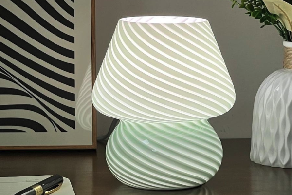 Vintage Milk Glass Sphere Base Mushroom Lamp: A Timeless Lighting Option